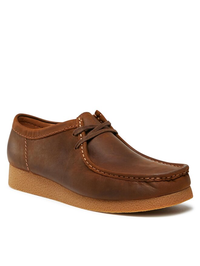 Clarks Mokasíny Clarks Wallabee Evo 261728197 Hnedá