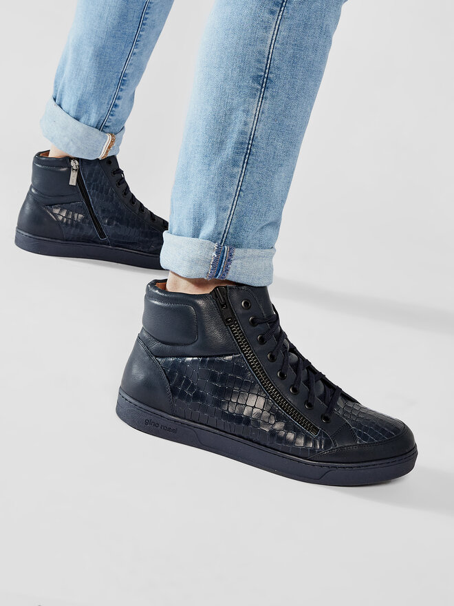 Gino Rossi Sneakersy Gino Rossi Dex MTU433-K54-0793-0134-0 Tmavomodrá