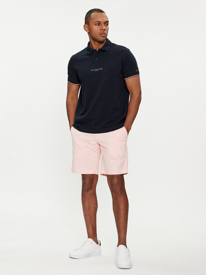 Tommy Hilfiger Tommy Hilfiger Pólóing Logo MW0MW34841 Sötétkék Regular Fit