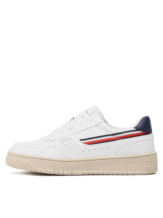 Tommy Hilfiger Снікерcи Tommy Hilfiger Stripes Low Cut Lace-Up Sneaker T3X9-32848-1355 S Білий