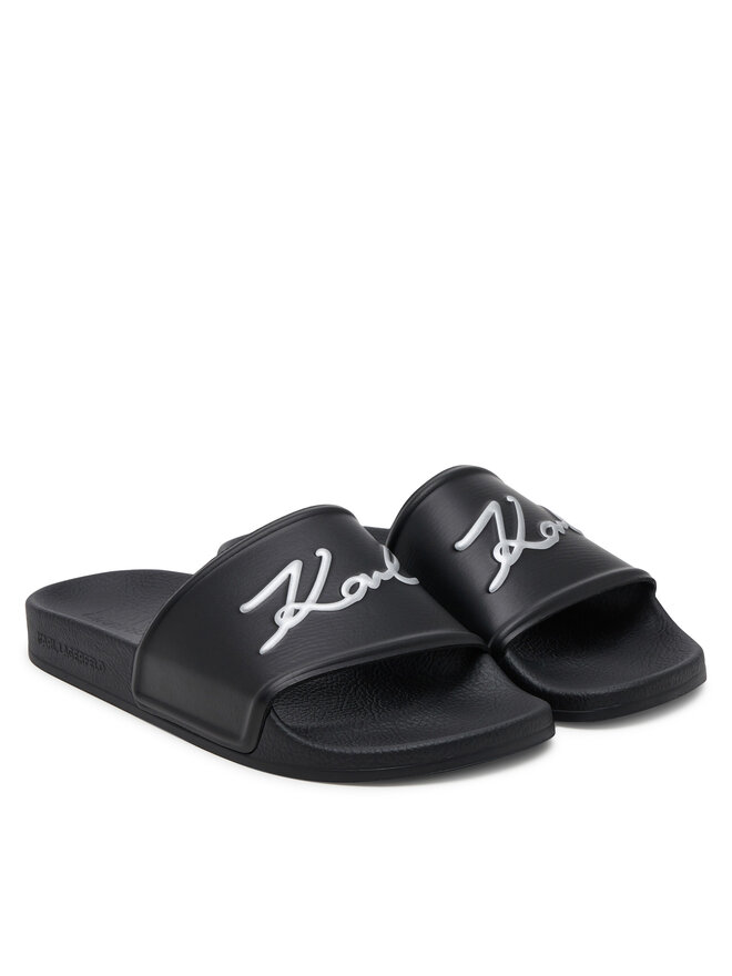 KARL LAGERFELD Şlapi KARL LAGERFELD Kondo 2.0 KL80910 Negru
