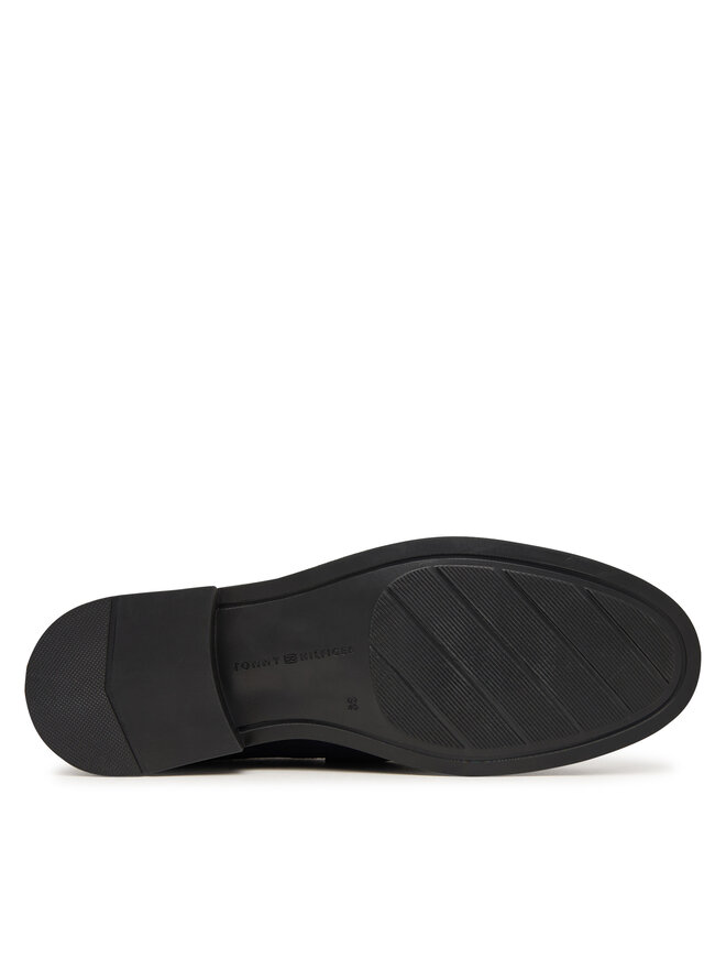 Tommy Hilfiger Slipper Tommy Hilfiger Th Chain Fringe Suede Loafer FW0FW09918 Dunkelblau