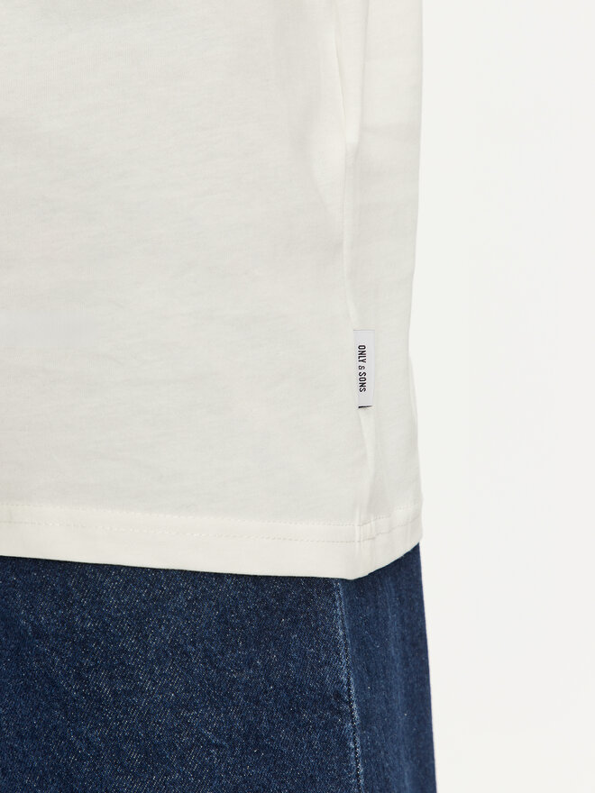 Only & Sons Only & Sons Marškinėliai Augie 22030575 Balta Regular Fit