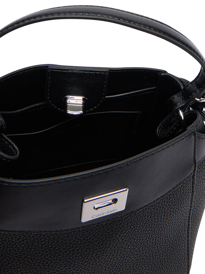 Calvin Klein Handtasche Calvin Klein Mix Media Crossbody LV04F3885G Schwarz