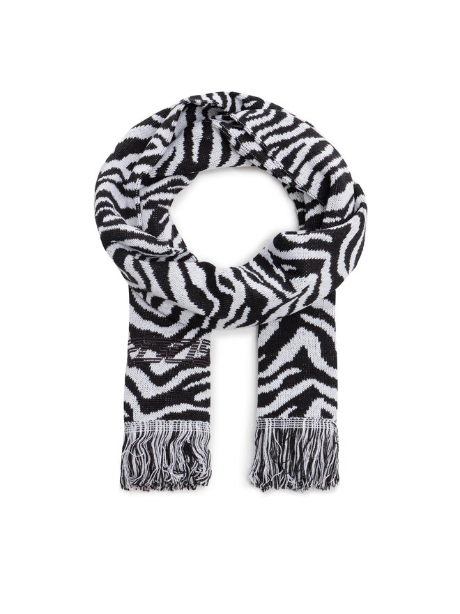 2005 Šallīte 2005 Striped Scarf Melns