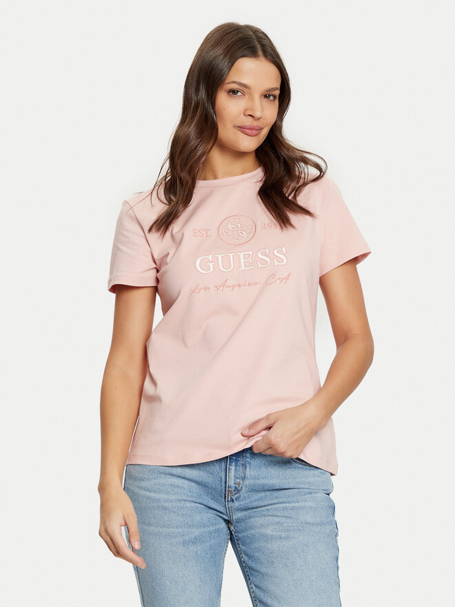 Guess Guess Camiseta V5RI05 J1314 Rosa Regular Fit