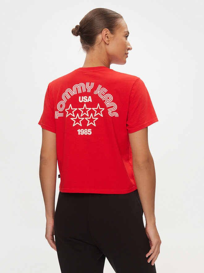 Tommy Jeans Tommy Jeans T-Shirt Retro DW0DW17831 Κόκκινο Boxy Fit