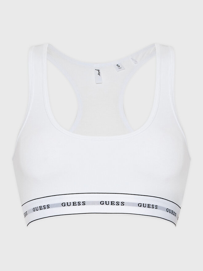 Guess Guess Бюстгальтер-топ Carrie O97C01 KBBU1 Білий