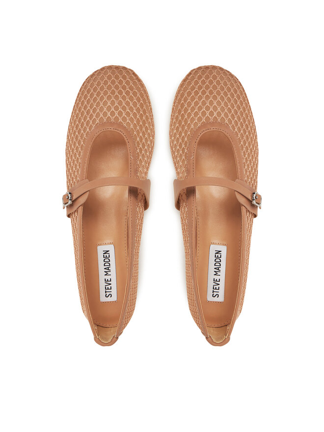 Steve Madden Ciabatte Donna Birdee - Mulo In Rafia Marrone Chiaro - Tacco Basso - Punta Mocassino - Taglia 37 EU