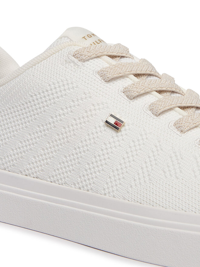 Tommy Hilfiger Sneakers Tommy Hilfiger Knit Cupsole FW0FW09289 Weiß