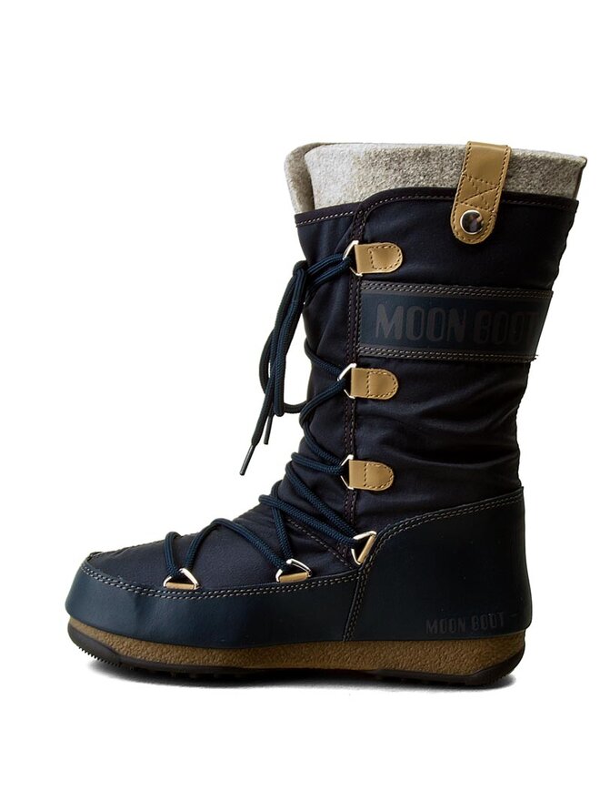 Moon Boot Schneeschuhe Moon Boot Monaco Felt 24003200006 Dunkelblau