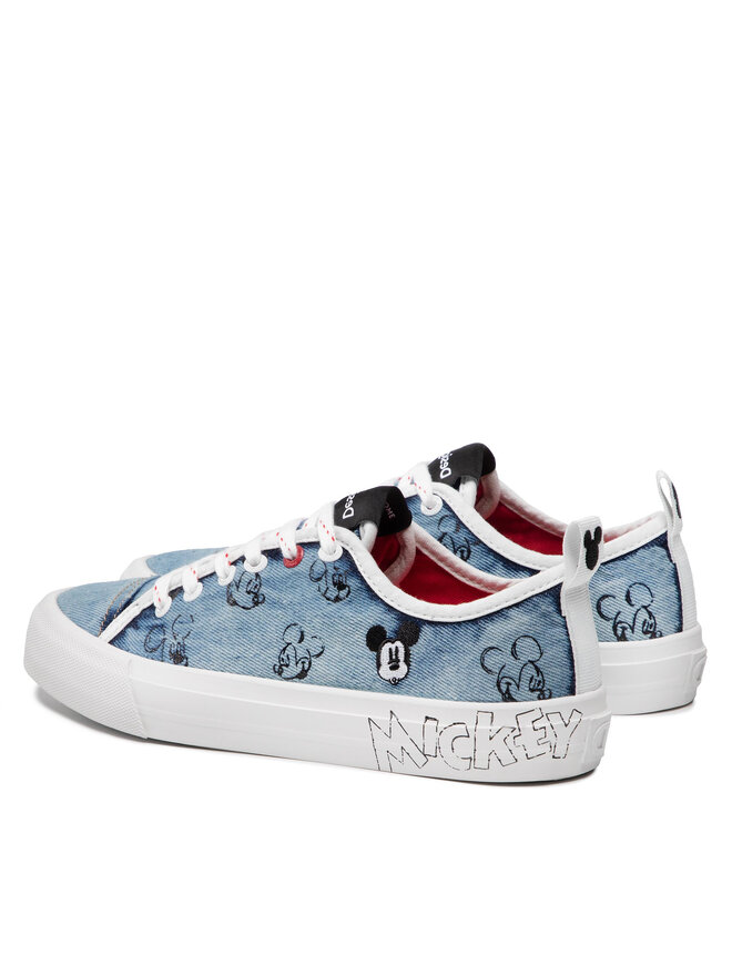 Sneakers Desigual Alpha Mickey Denim 22SSKD03 Blau | eschuhe.de