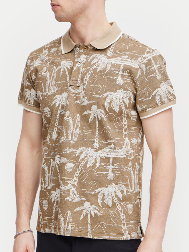 Blend Blend Polo marškinėliai 20716905 Smėlio Regular Fit