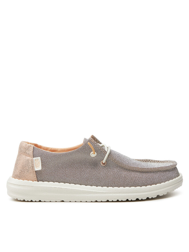 Туфлі Hey Dude WENDY METALLIC SPARKLE Рожеве золото | evzuttya.com.ua