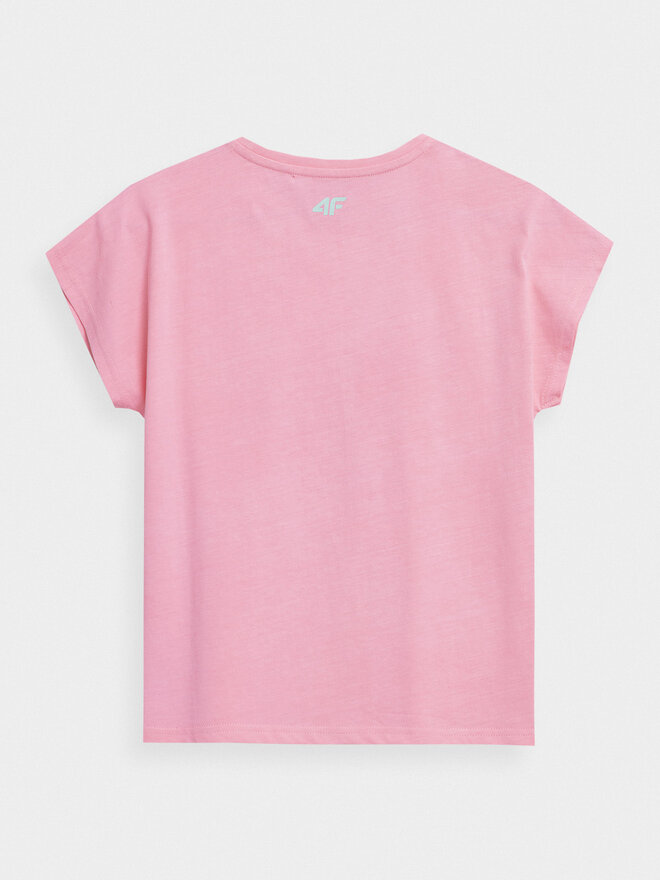 4F 4F Футболка 4FJSS23TTSHF398 Рожевий Regular Fit