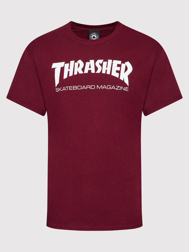 Thrasher Thrasher Majica Skatemag Bordo rdeča Regular Fit