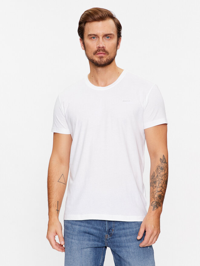 Gant Gant Σετ 2 T-Shirts C-Neck 2 Pack 900002008 Λευκό Regular Fit