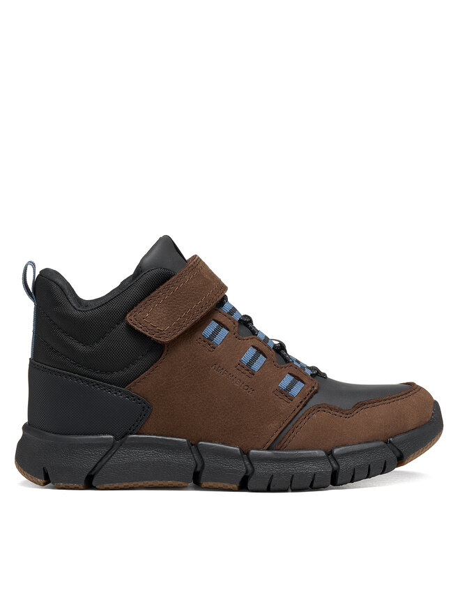 Geox Schnürschuhe Geox J Flexyper Boy B Abx J949XA 033FU C6238 S Dunkelbraun