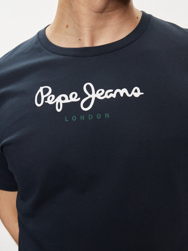 Pepe Jeans Pepe Jeans Póló Eggo N PM508208 Sötétkék Regular Fit
