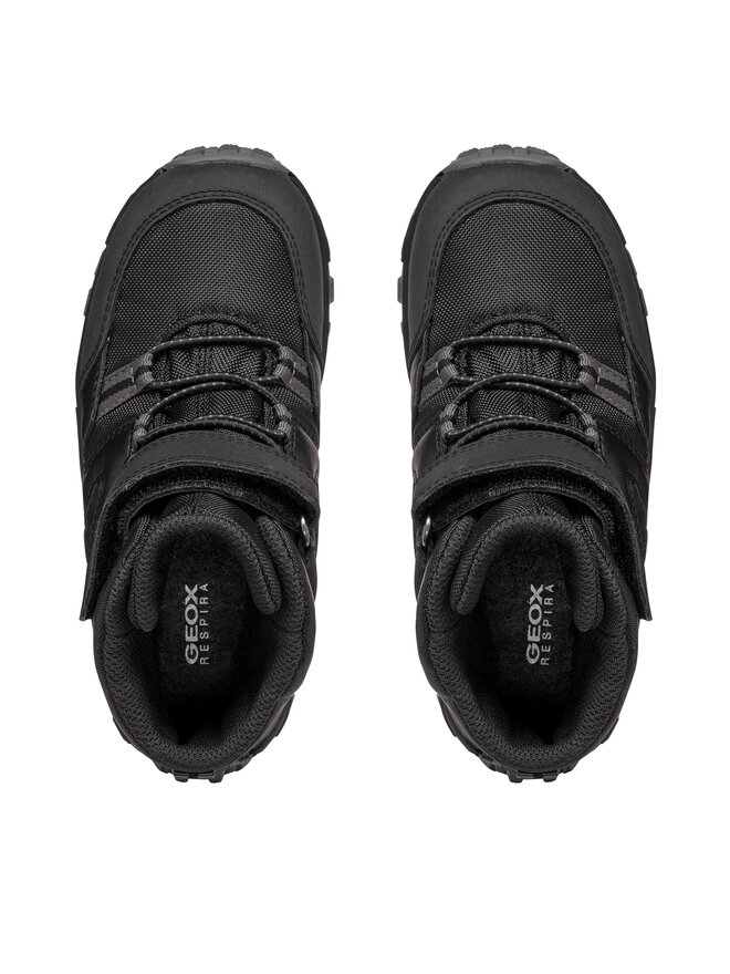 Geox Ботуши Geox J Himalaya Boy B Abx J46FRD 050FU C9999 S Черен