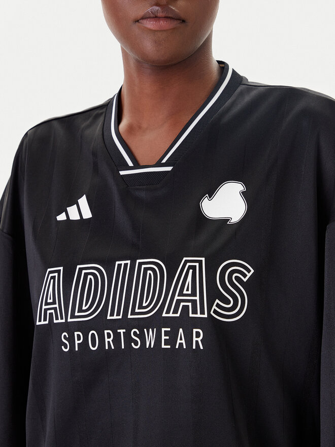 adidas adidas T-Shirt Tiro Cut 3-Stripes JG4097 Μαύρο Oversize