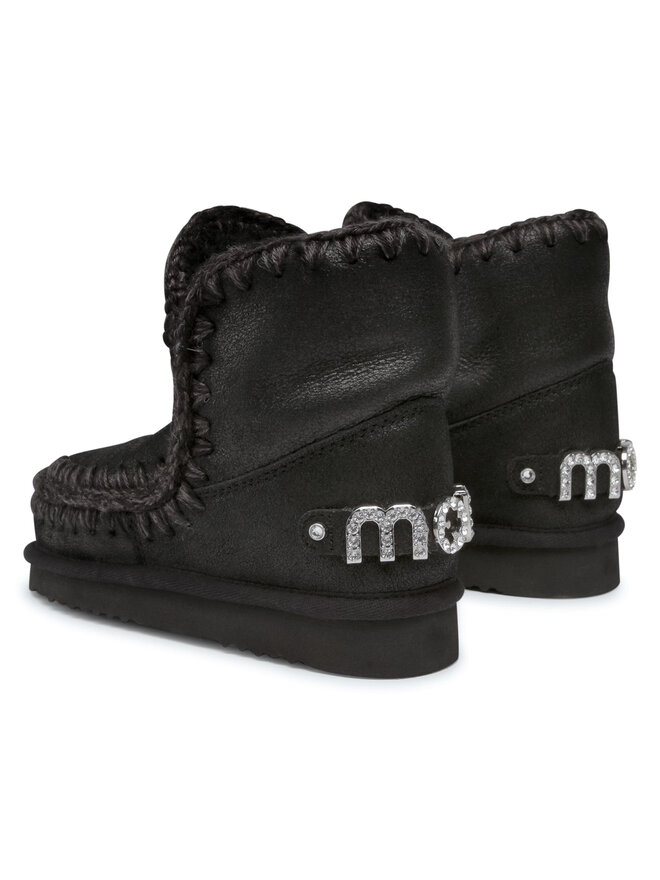 Mou Snehule Mou Eskimo 18 With Rhinestones Logo Čierna