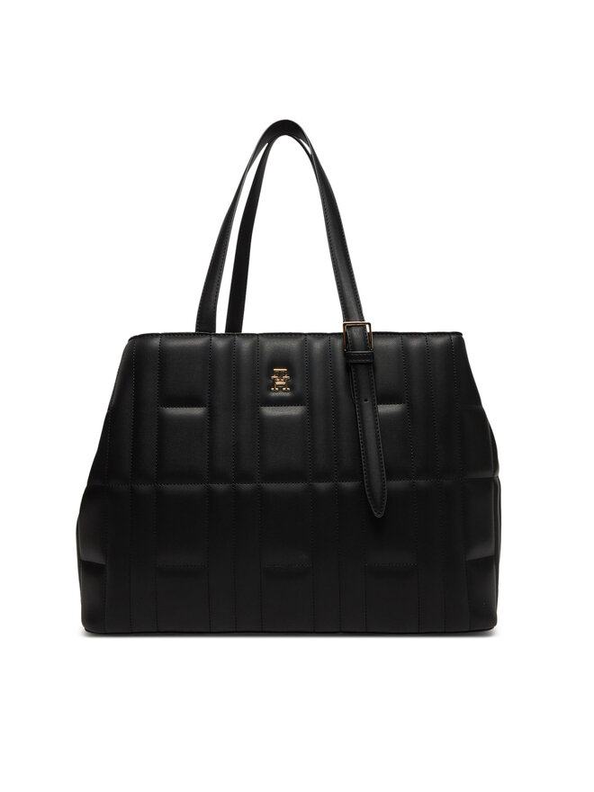 Tommy Hilfiger Τσάντα Tommy Hilfiger Th Feminine Tote AW0AW17452 Μαύρο