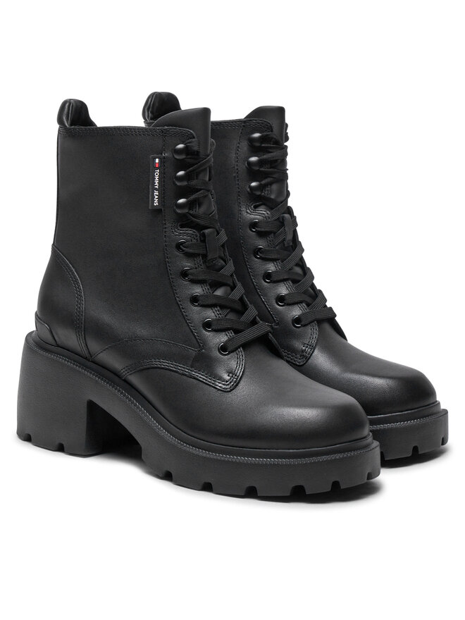 Tommy Jeans Schnürstiefeletten Tommy Jeans EN0EN02640 Schwarz