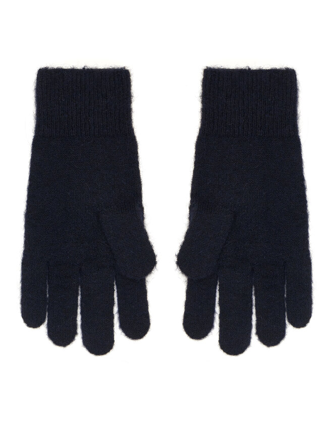 Tommy Hilfiger Guanti da donna Tommy Hilfiger Flag Fluffy AW0AW17797 Blu scuro