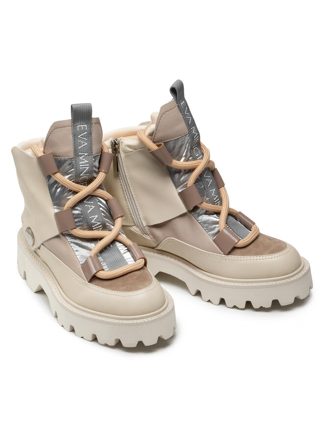 Eva Minge Schnürstiefeletten Eva Minge EM-41-11-001464 Beige