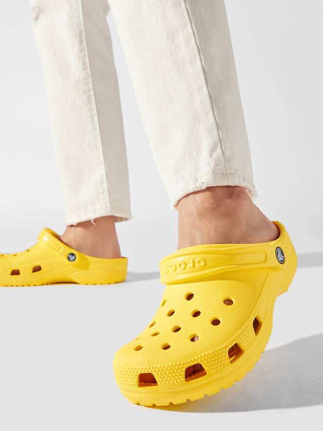 Pantoletten Crocs Classic 10001 Gelb eschuhe
