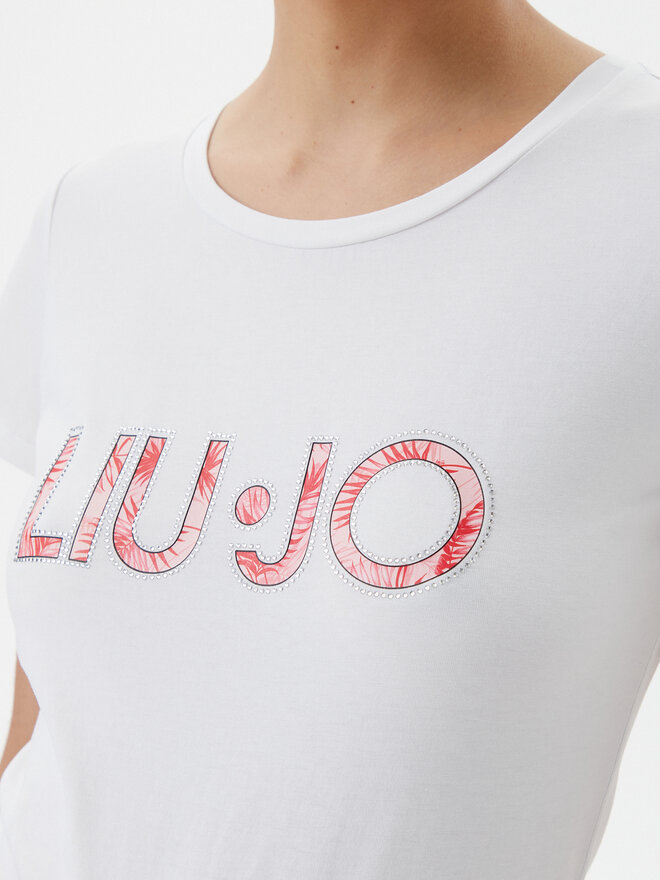 Liu Jo Beachwear Liu Jo Beachwear T-Shirt VA5154 JS003 Λευκό Regular Fit