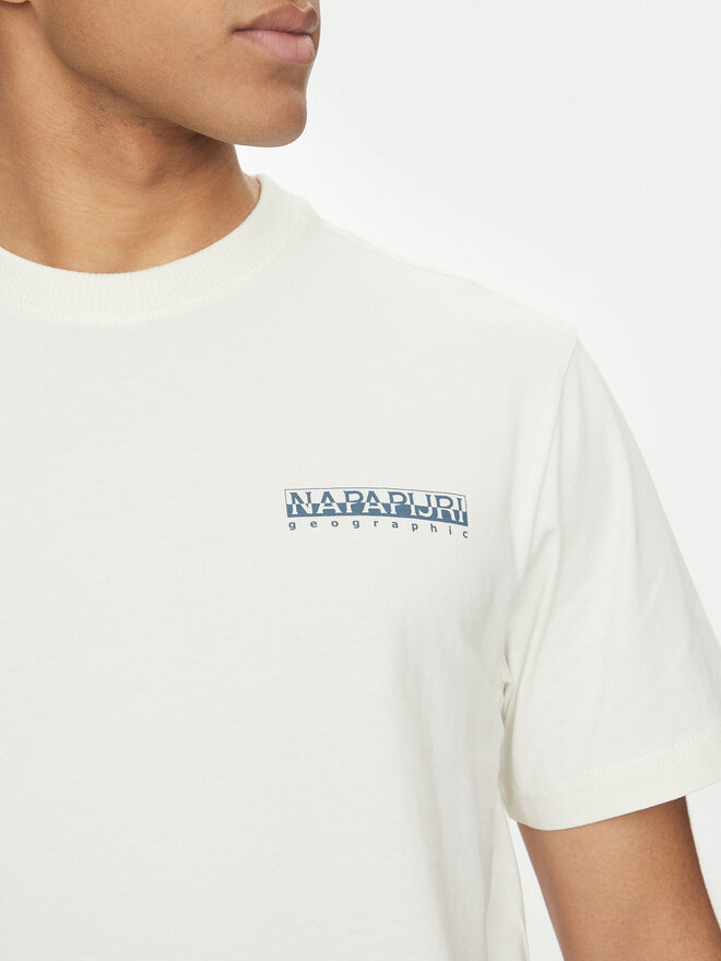 Napapijri Napapijri T-Shirt S-Sovana NP0A4IE4 Weiß Regular Fit