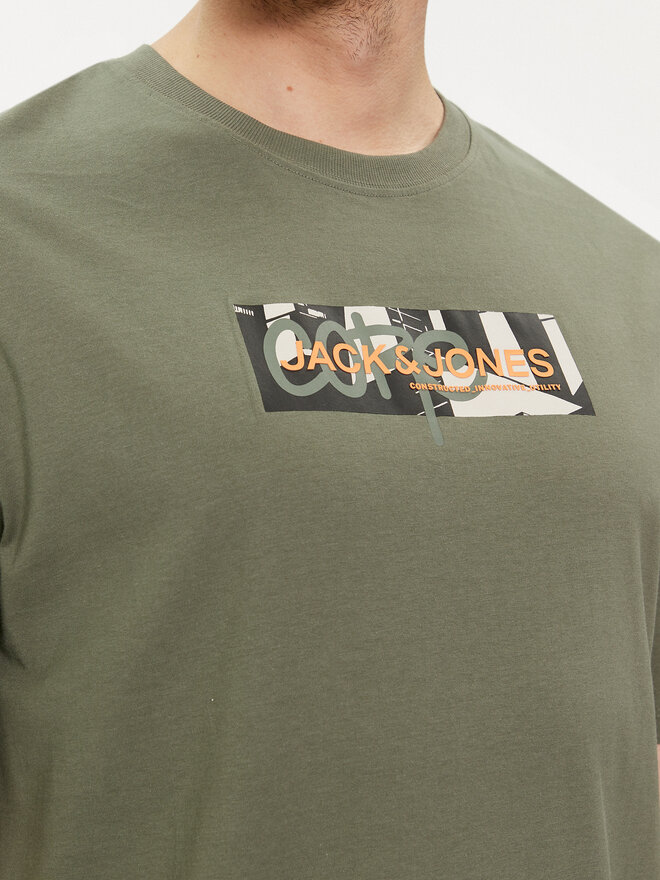 Jack&Jones Jack&Jones 5er-Set T-Shirts Aop Print 12260781 Bunt Relaxed Fit