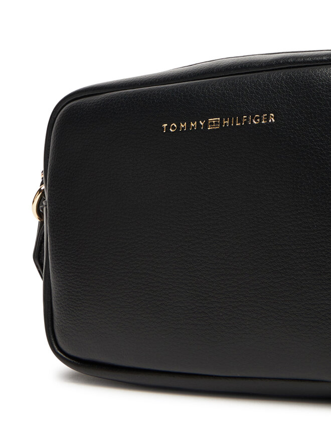 Tommy Hilfiger Handtasche Tommy Hilfiger Th Logotape AW0AW17689 Schwarz