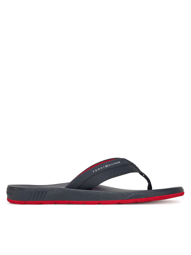 Tommy Hilfiger Japonki Tommy Hilfiger Molded Hilfiger Beach Sandal FM0FM05361 Granatowy
