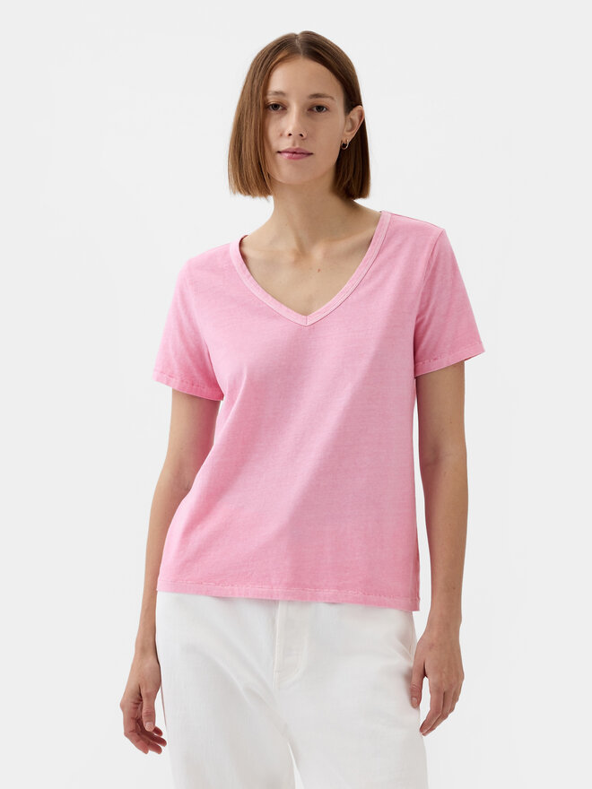Gap Gap Marškinėliai 740140-67 Rožinė Regular Fit