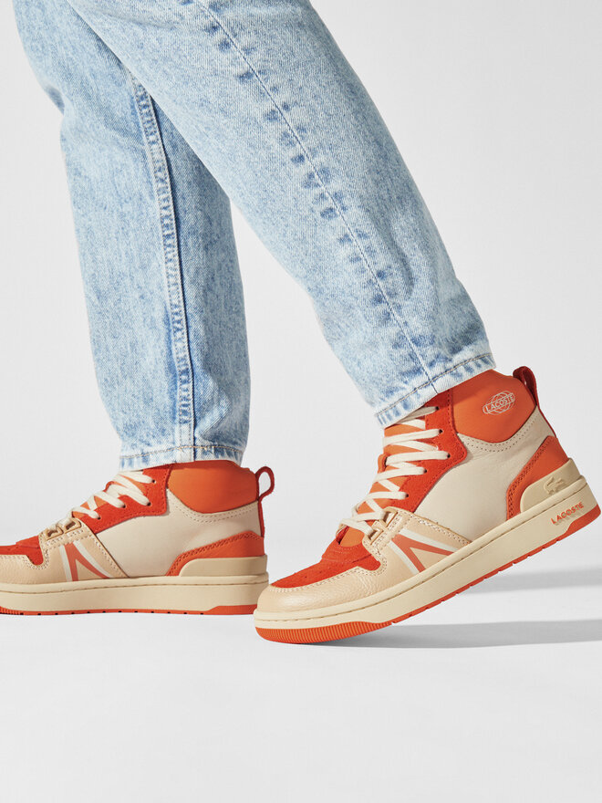 Lacoste Sneakersy Lacoste L001 Mid 223 3 Sfa Pomarańczowy