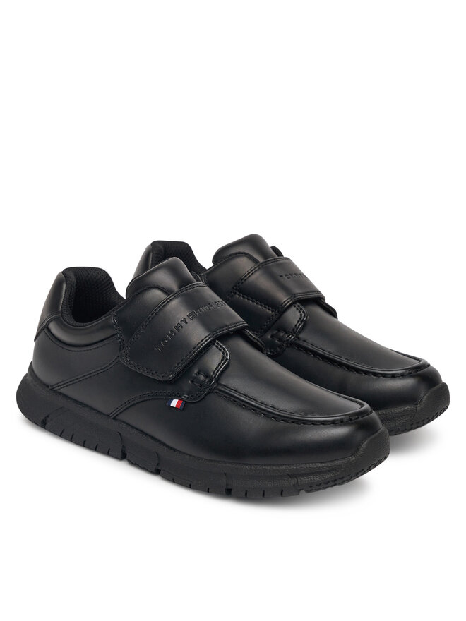 Tommy Hilfiger Zapatos hasta el tobillo Tommy Hilfiger Low Cut Velcro Shoe T3B4-33176-1355 S Negro