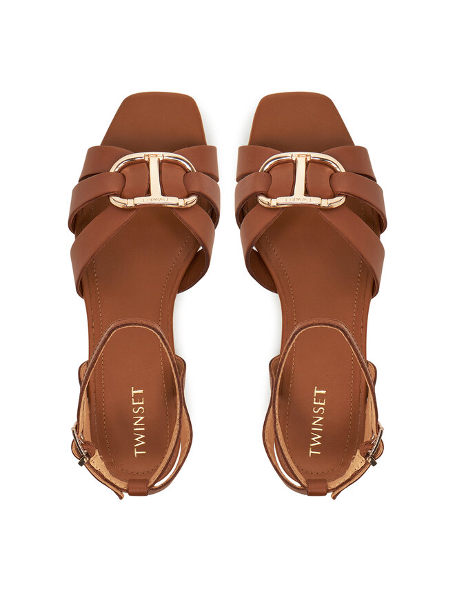 TWINSET Σανδάλια TWINSET Ciabatta 251GCJ04A Καφέ