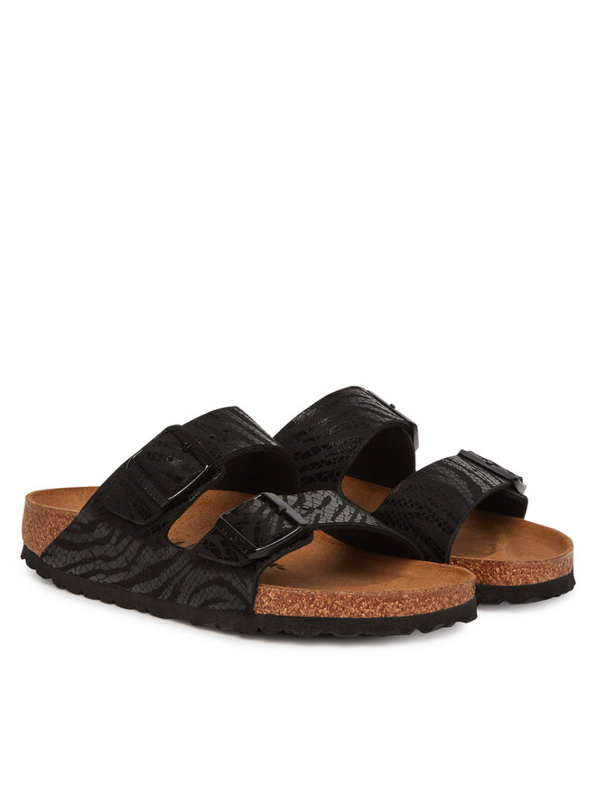 Birkenstock Pantoletten Birkenstock Arizona zebra 1029560 Schwarz