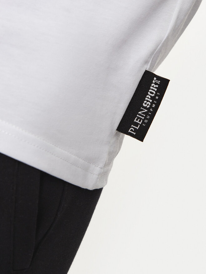 Plein Sport Plein Sport Camiseta AADC MTK7940 STE001N Blanco Regular Fit