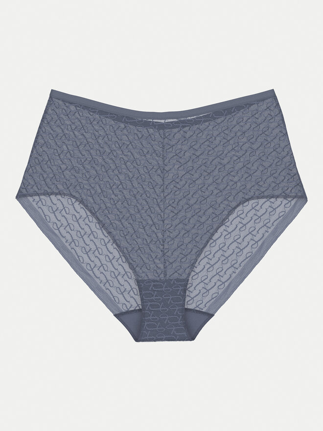 Triumph Triumph Klasične spodnje hlačke z visokim pasom Triumph Signature Sheer Maxi EX 10215936 Modra