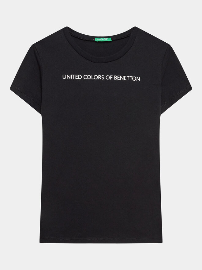 United Colors Of Benetton United Colors Of Benetton T-Shirt 3096C10D2 Μαύρο Regular Fit