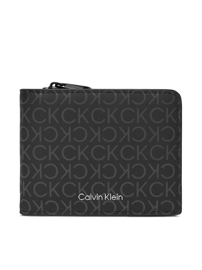 Calvin Klein Velká pánská peněženka Calvin Klein Rubberized Bifold Half Z/A K50K511376 Černá