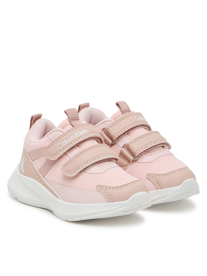 Calvin Klein Сникърси Calvin Klein Low Cut Velcro Sneaker V1A9-83102-1845 M Розов