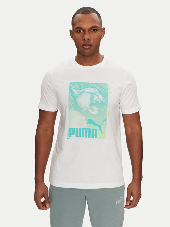 Puma Puma Camiseta Graphics Photoprint 684836 Blanco Regular Fit
