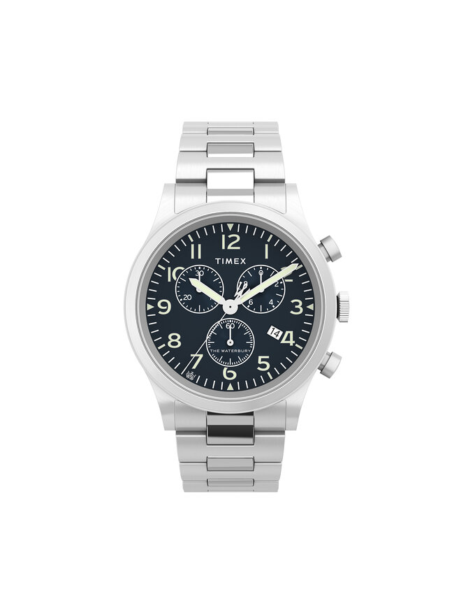 Uhr Timex Waterbury Traditional Chronograph TW2W48200 Silberfarben