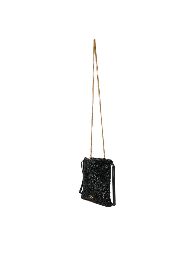 PINKO Handtasche PINKO Slouchy Coulisse Baby AI 25-26 PCPL 105409 A2WF Schwarz