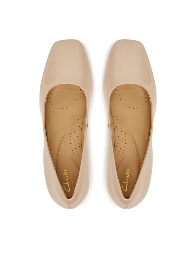 Clarks Туфлі Clarks Fernie Court 26183034 Світло-бежевий